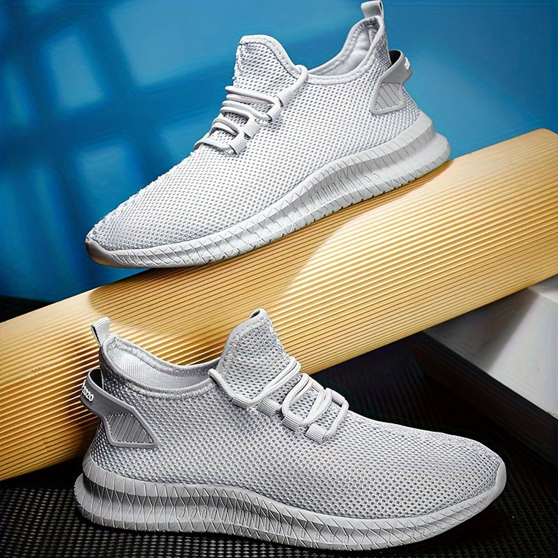 Men's Fashion Trendy Knit Breathable Lightweight Casual Sneakers for Sports
