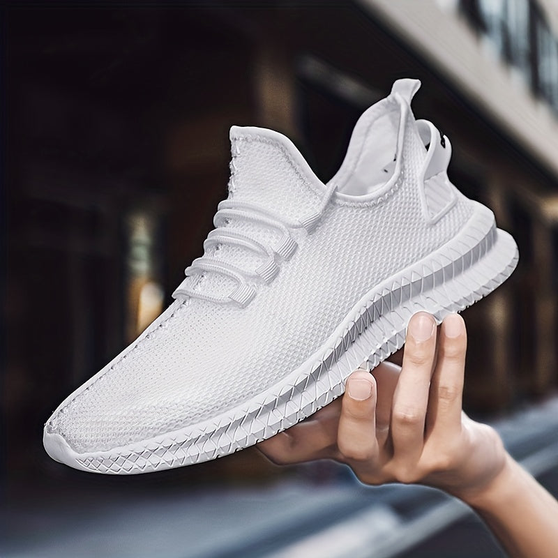 Men's Fashion Trendy Knit Breathable Lightweight Casual Sneakers for Sports