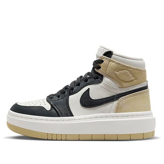 (WMNS) Air Jordan 1 Elevate High 'Tan And Black Toe' DN3253-700 Signature Shoe