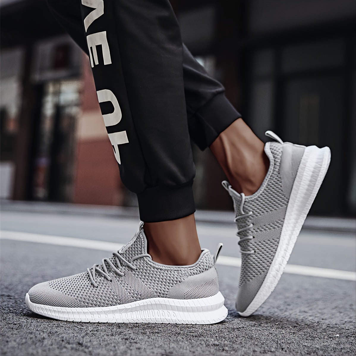 Men's Running Shoes - Breathable Lightweight Athletic Walking Sneakers for Spring and Summer