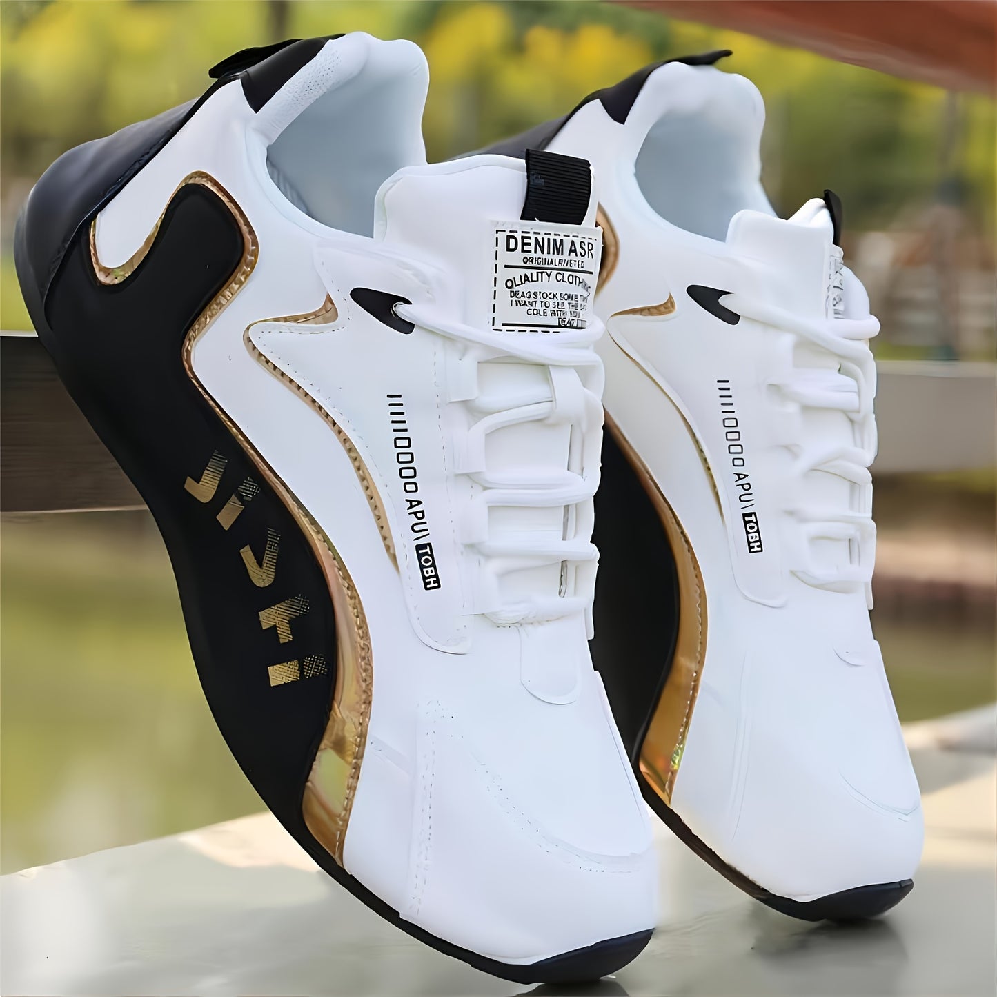 Men's Knit Breathable Running Shoes - Comfy Shock Absorption Sneakers for Outdoor Activities