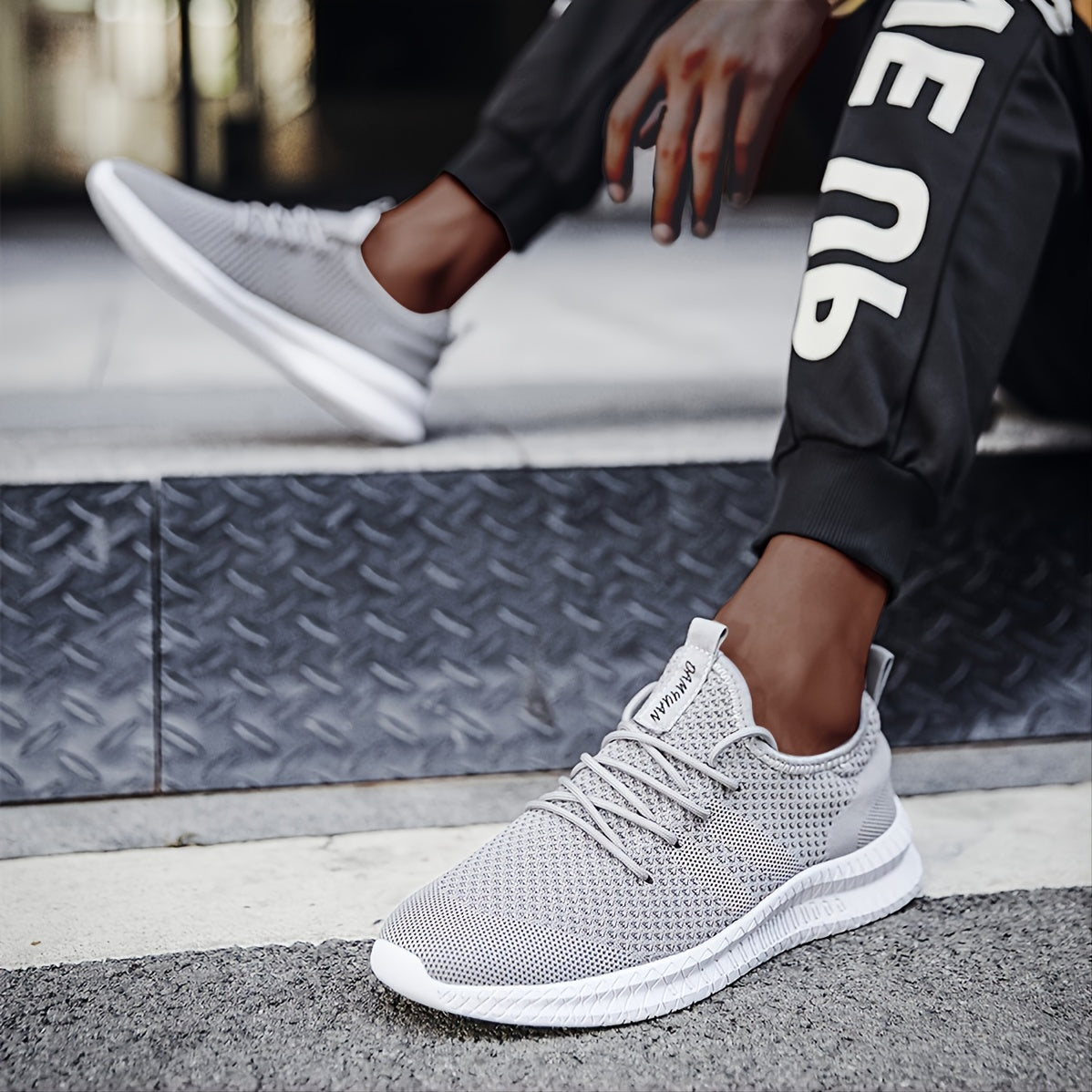 Men's Running Shoes - Breathable Lightweight Athletic Walking Sneakers for Spring and Summer